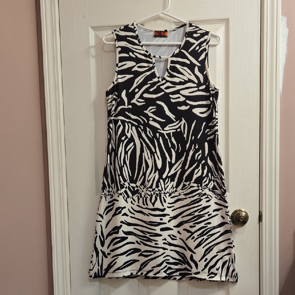 Chic Zebra Pattern Dress